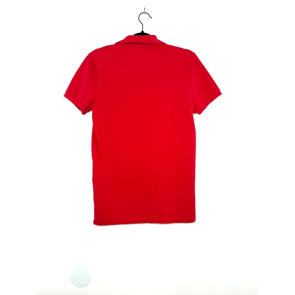 Abercrombie & Fitch Men's Small Red Big Moose Polo Y2K Stretch - Picture 2 of 6